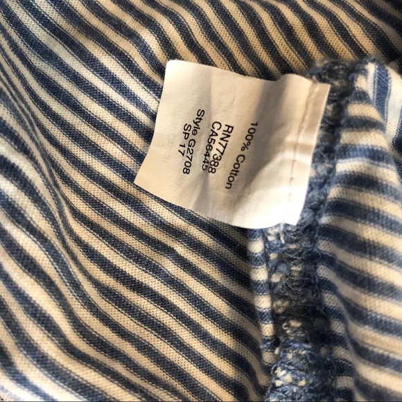 Madewell blue white stripe tank top size small - Picture 5 of 5